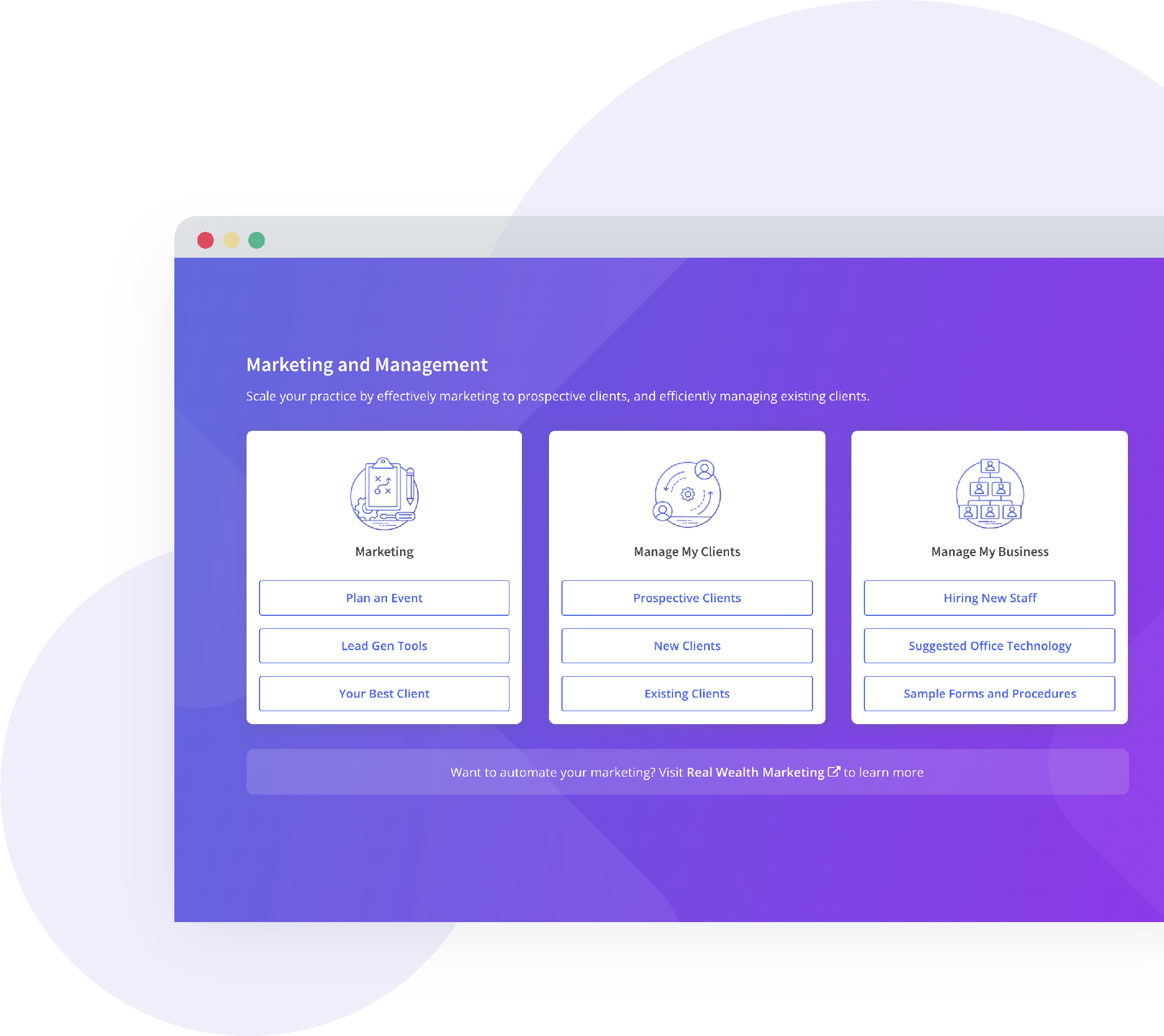 Screen Graphics of Advisor Controls planning software